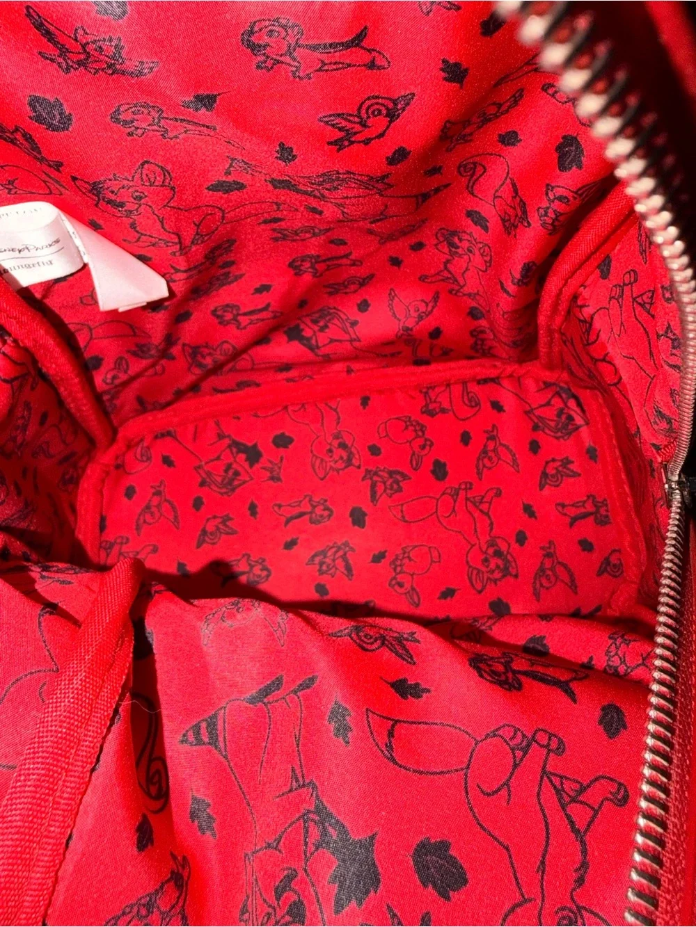 Disney parks loungefly Red Mini Backpack  Park Plaque